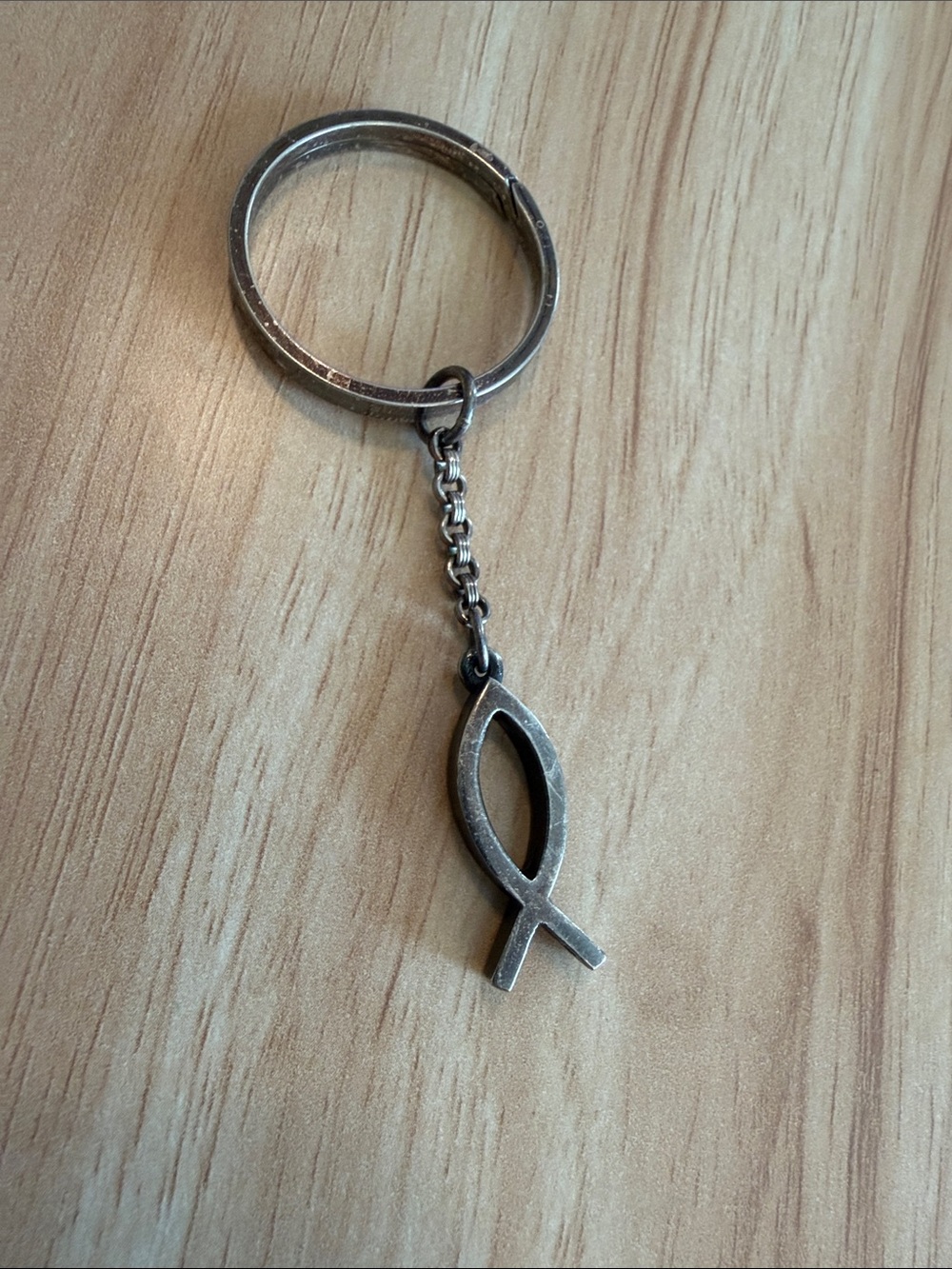 James Avery Sterling Silver Christian Fish Ichthys Keychain